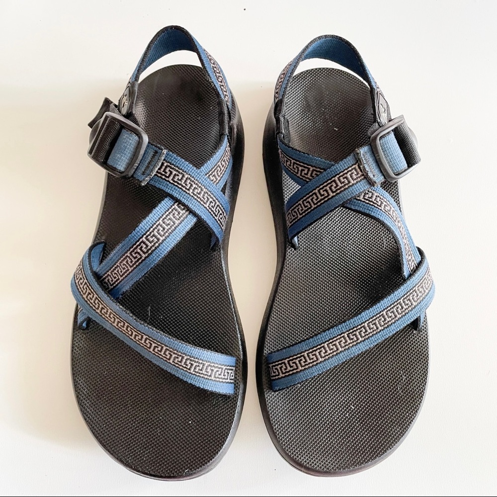 Chaco Sandals Mens Blue White Black Size 11